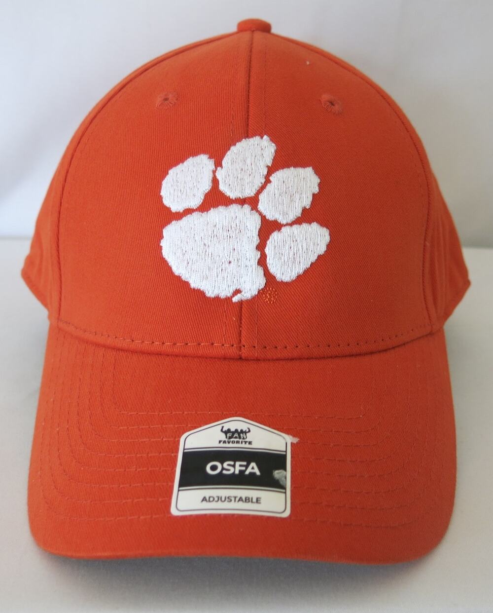 Fan Favorite *NWT* CLEMSON TIGERS College Ball Hat/Cap Orange Paw Adjustable